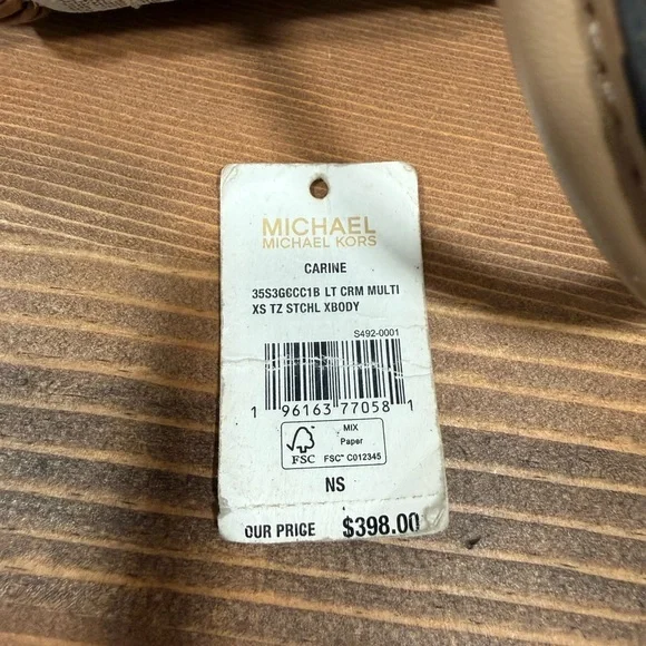 Michael Kors Cream and Tan Signature Small Satchel & little wallet - Picture 11 of 12